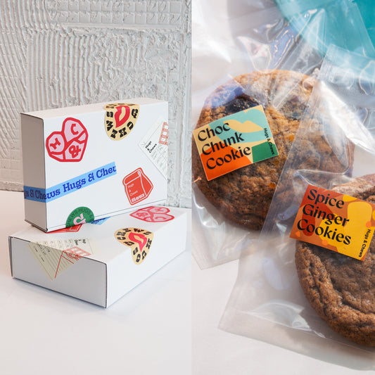 【送料無料】ディアン（周典）〈Hugs & Chews〉Choc Chunk Cookies / Spice Ginger Cookies 8枚×2箱